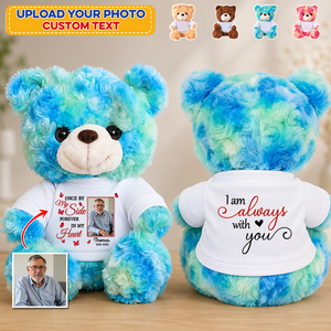 Once By My Side Forever In My Heart Memorial Sympathy Remembrance - Personalized Teddy Bear