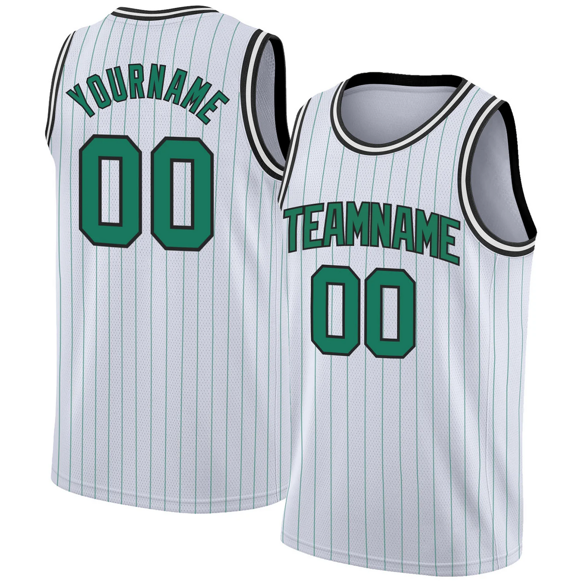 Custom White Kelly Green Pinstripe Kelly Green-Black Authentic Basketball Jersey 1_55b54ad1-dc09-4068-abaa-566fcab9997c.png