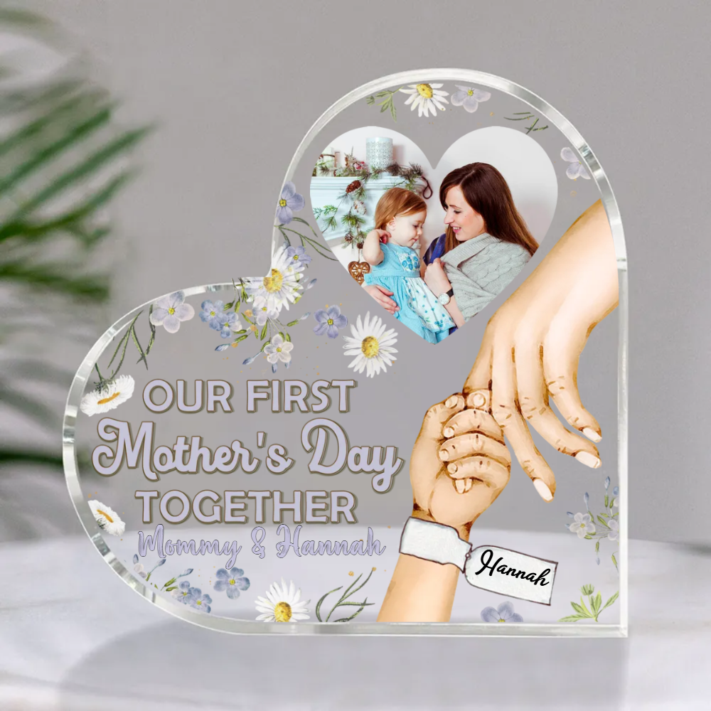 Our First Mother's Day Together Acrylic Plaque, Gifts For New Moms On Mother's Day, Best 1st Mother's Day Gifts