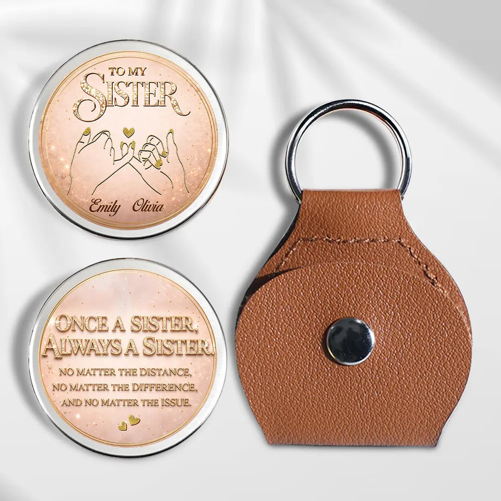 Once A Sister Always A Sister - Personalized Pocket Hug - Gift For Sisters