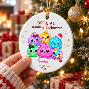 Official Squishy Collector - Personalized Ceramic Ornament