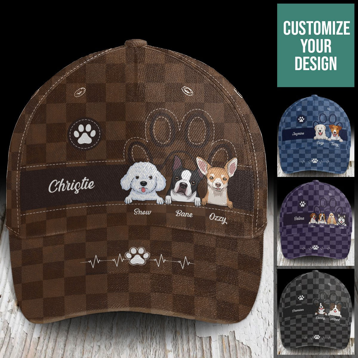 Love Comes In Fur And Paws - Personalized Classic Cap - Gift For Dog Lovers