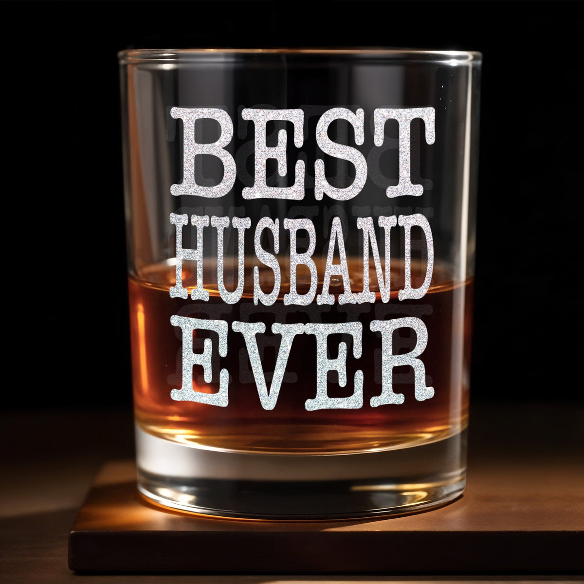 Best Husband Ever Whiskey Glass, Gift For Husband