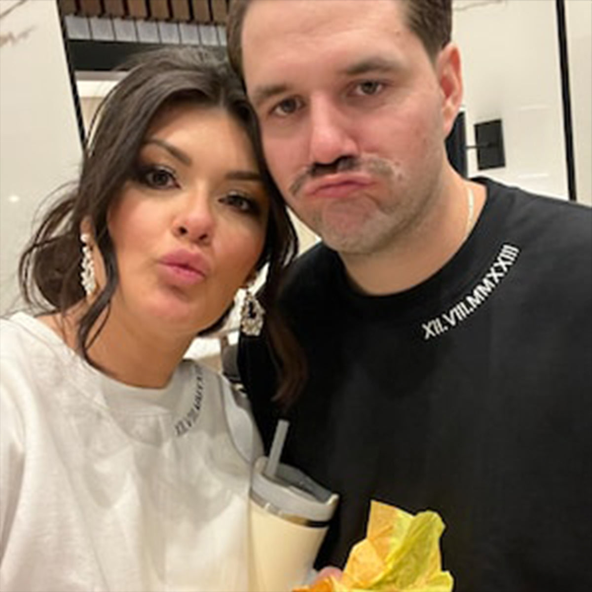 Personalized Embroidered Roman Numeral Date and Initial Perfect for Couple's Anniversary Apparel