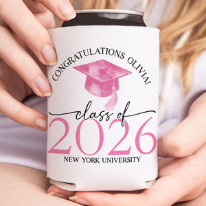 Personalized Graduation Party Favors, Class of 2026 Can Coolers, College Graduation Party Decor, Gifts for Graduates