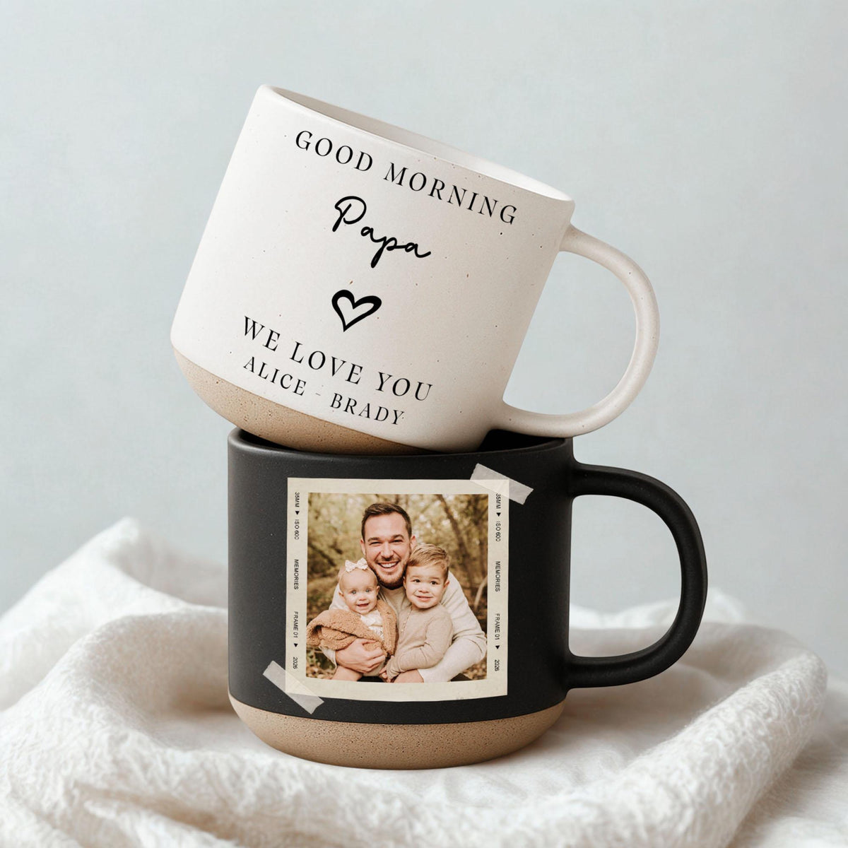 Personalized Coffee Mug With Picture, Good Morning Dad Coffee Mug, Father's Day Gift for Dad, Grandpa Gift, Dad Birthday Gift, New Dad Gift