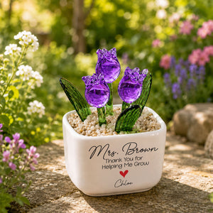 Thank You Gifts - Mini Glass Pot for Teacher