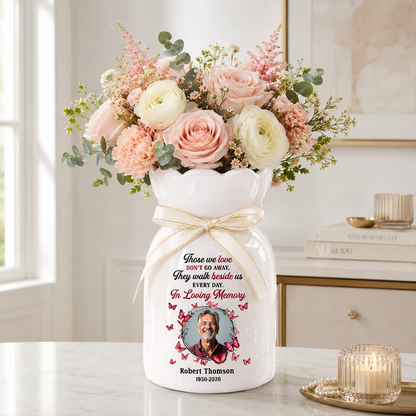 In Loving Memories Custom Photo Vase - Personalized Custom Ribbon Tie Flower Vase 1_60bad545-bebb-468c-88b2-7e1d5d8b33d2.png