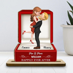 The Year We Married - Personalized Wooden Plaque - Engaged Gift For Couple