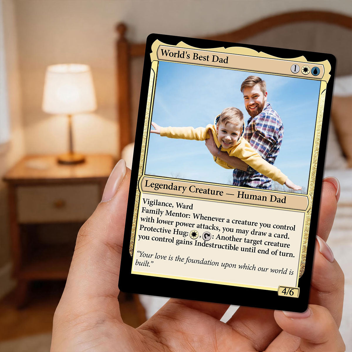 Custom MTG Style Cards, Personalized Father's Day Magic Card, New Dad, Husband, Birthday Gift