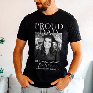 Custom Graduation Shirt Proud Family Of Graduate 2026 Senior Picture Grad T-Shirt