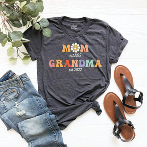  Daisy Mom Grandma Est Shirt, Est Custom Grandma T-Shirt, Gift For Grandma, Grandma To Be Shirt, New Grandma Shirt  1_d2fff050-0ba5-47d3-962a-81c2c5857d76.jpg?v=1711595594