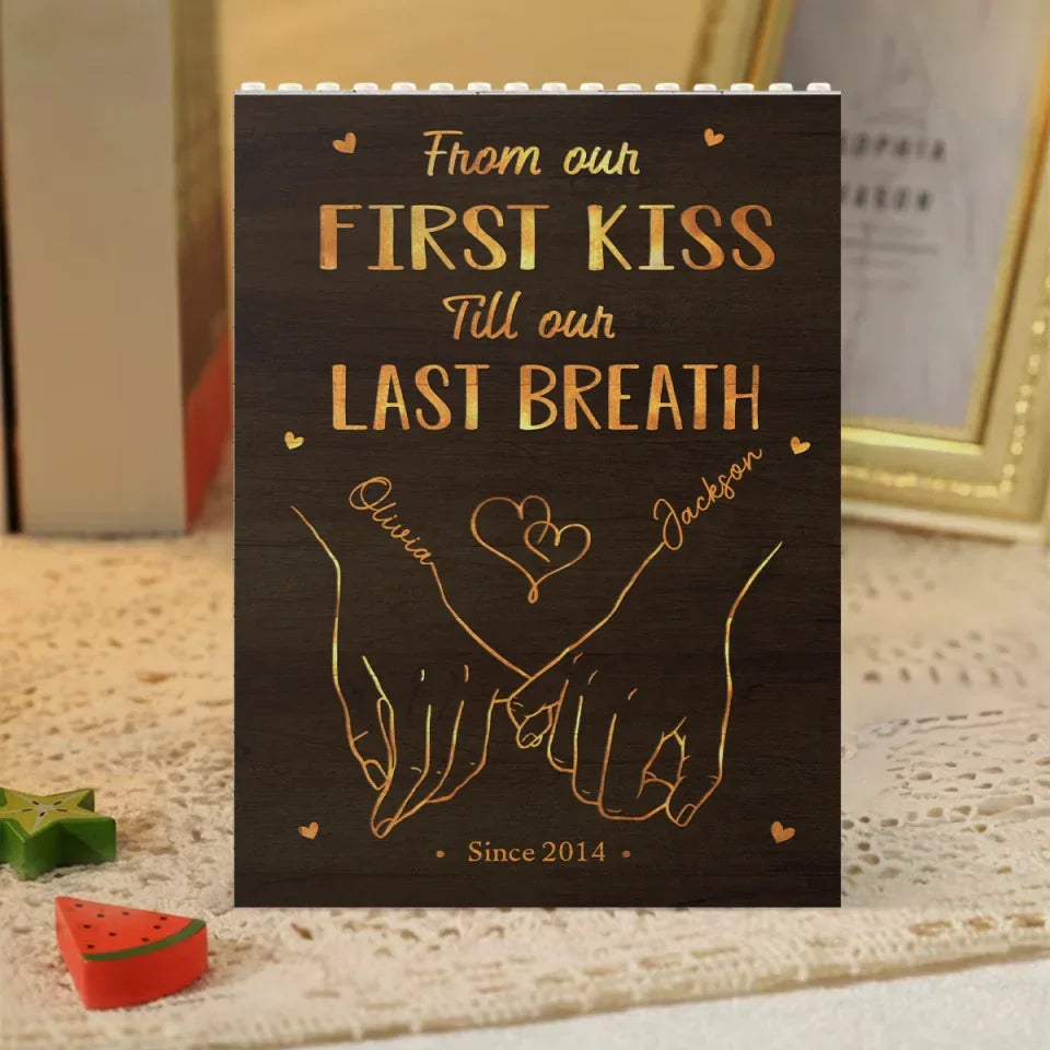 Till Our Last Breath - Personalized Building Block Puzzle - Anniversary Gift, Valentine's Day Gift For Couple