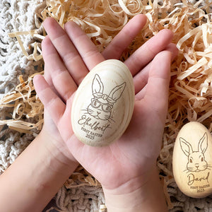 Personalized Engraving Wooden Easter Egg Shakers, Engraved Egg Shaker Kids, Kids Musical Instrument, Baby Easter Gifts, Baby First Easter