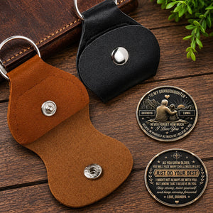 Just Do Your Best Pocket Hug - Personalized Gifts for Grandson/Granddaughter