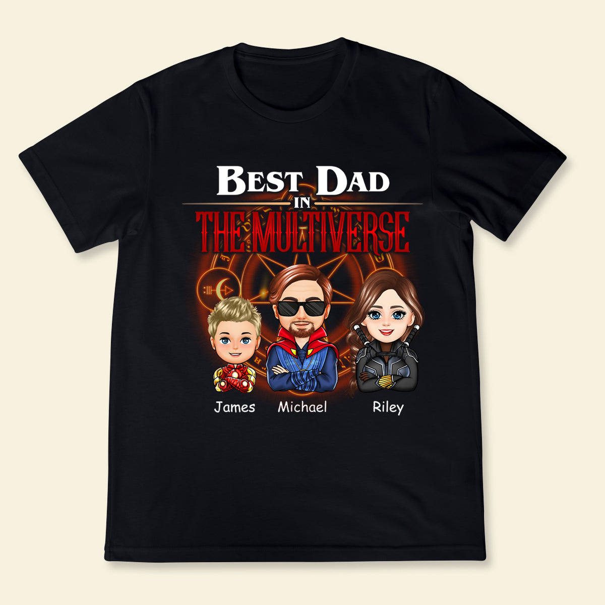 Best Dad In The Multiverse V2 - Personalized Apparel - Gift For Father, Father's Day