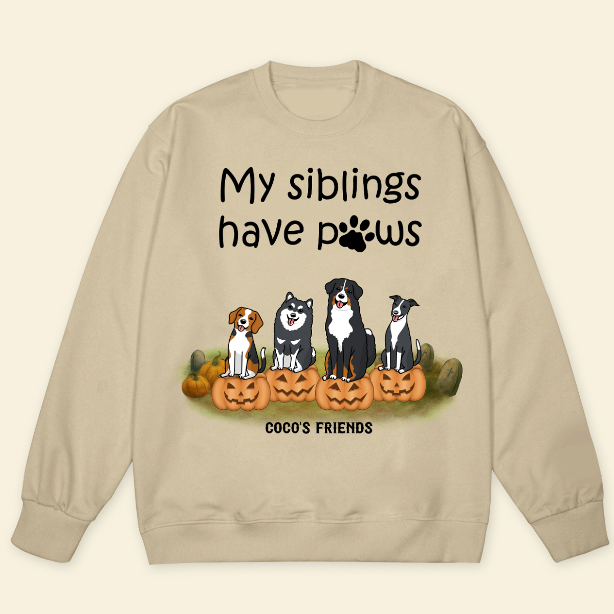 Warning This Area Is Controlled By Dog Personalized Sweatshirt Dog Lovers Sweatshirt Halloween Gift For Dog Lovers