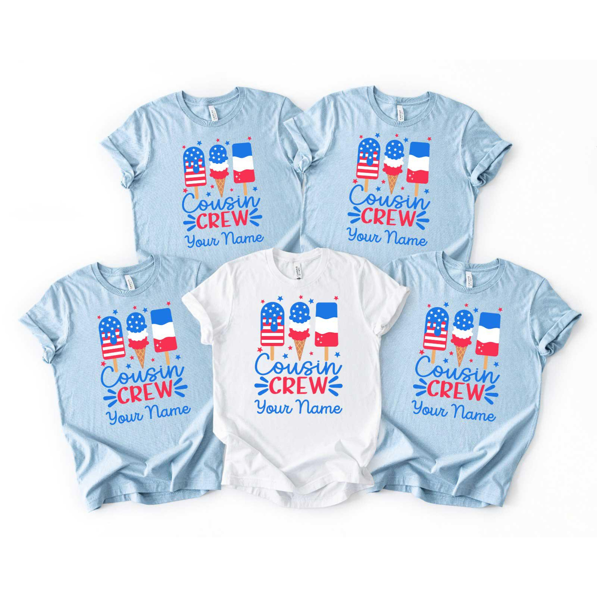 Personalized Cousin Crew Matching 4TH of July Shirts,Custom The Cousin Crew T-shirts,4th Of July Youth Family Tees,American Kids Shirts Gift