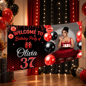 Welcome To Birthday Party Minimalism Birthday Banner
