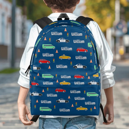 All Roads Lead To Fun - Personalized Backpack - Gift For Kid, Back To School Gift