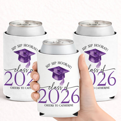 Personalized Graduation Party Favors, Class of 2026 Can Coolers, College Graduation Party Decor, Gifts for Graduates