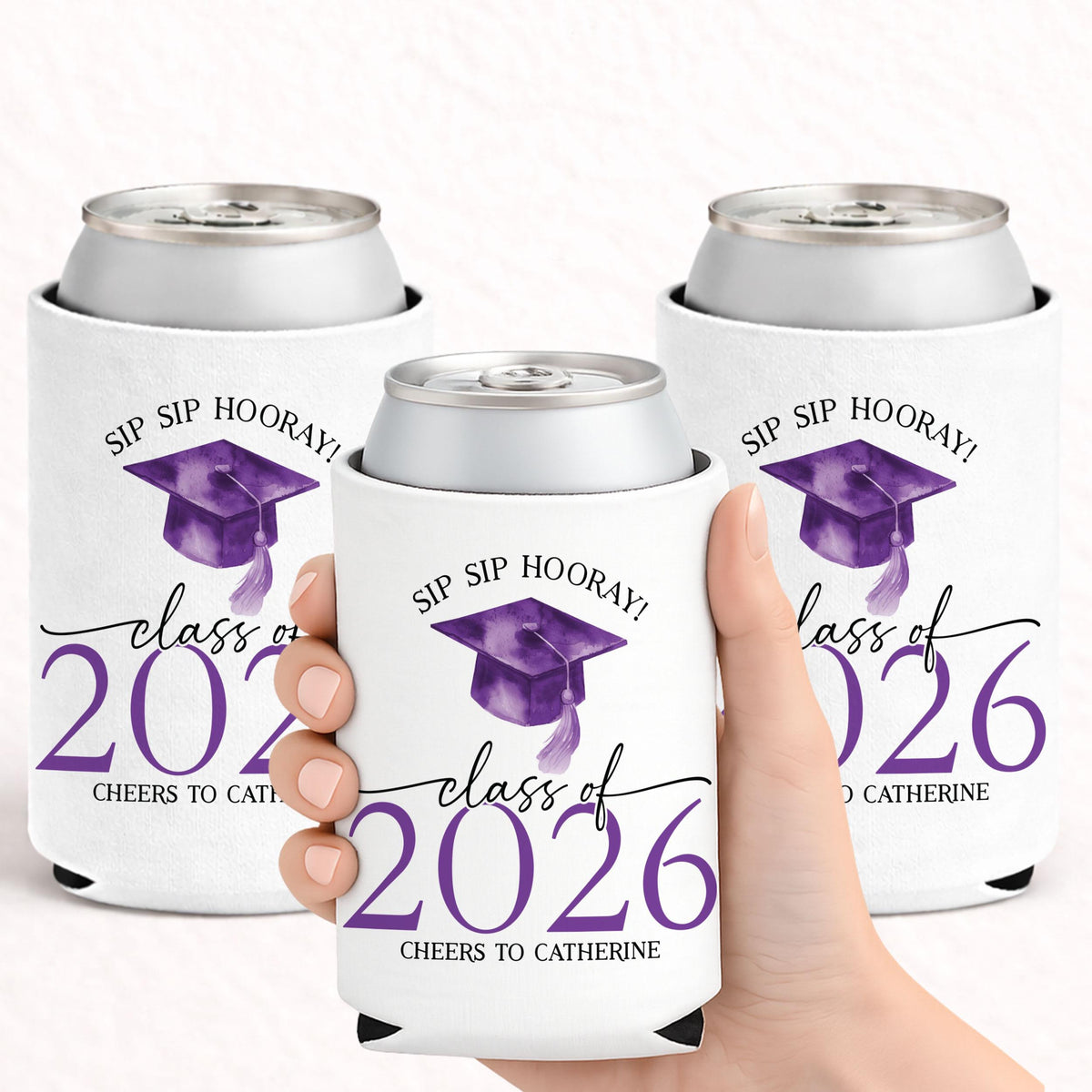 Personalized Graduation Party Favors, Class of 2026 Can Coolers, College Graduation Party Decor, Gifts for Graduates