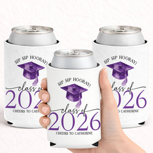 Personalized Graduation Party Favors, Class of 2026 Can Coolers, College Graduation Party Decor, Gifts for Graduates