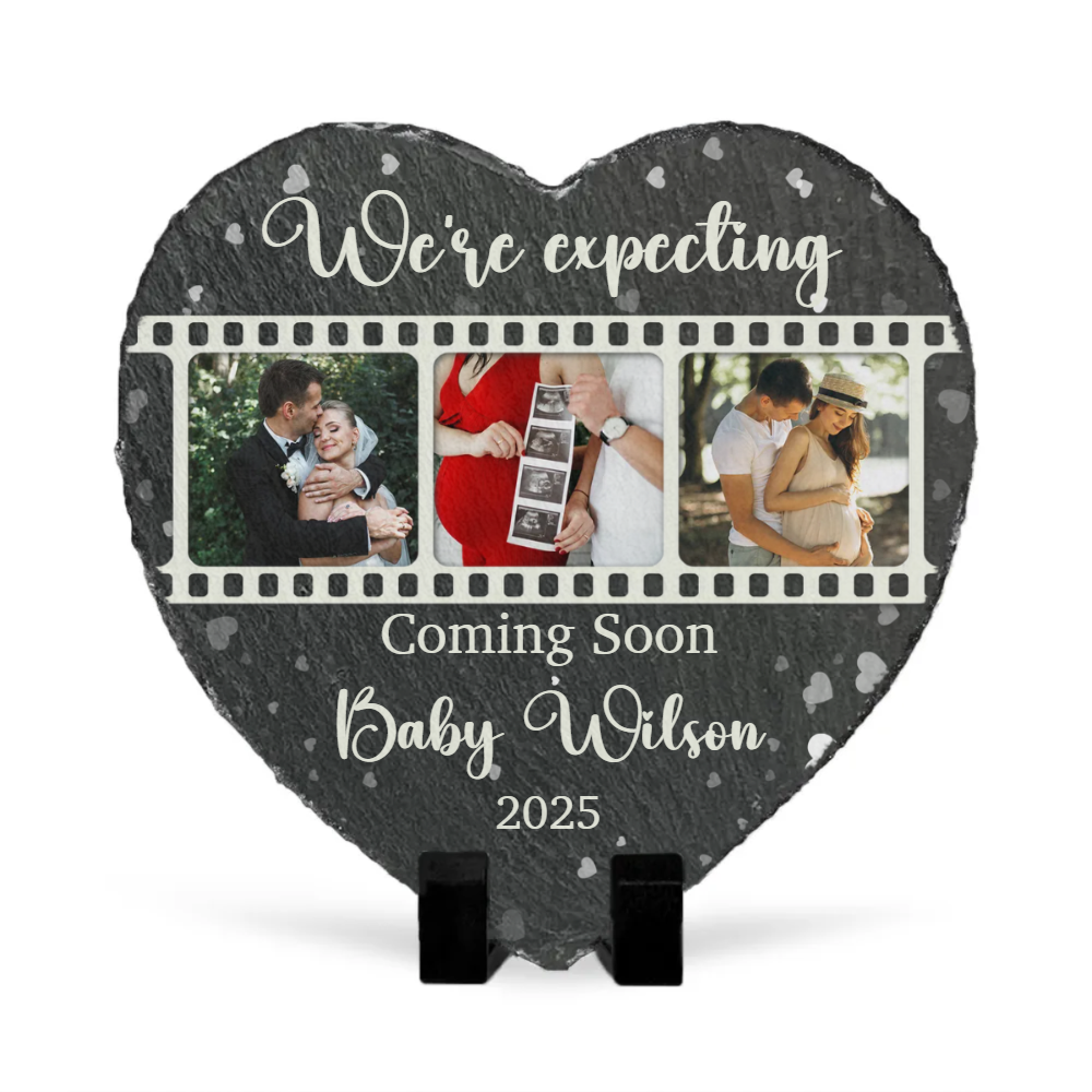 We're Expecting For A Baby - Personalized Garden Stone - Gift For New Mom, Mother's Day Gift