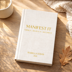 Personalized Manifestation Journal, New Year Affirmation & Goal Notebook, New Beginnings Gift for Graduation or New Job