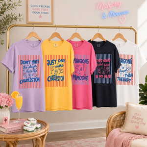 Personalized Mahjong Shirt, Funny Mah jong Player Tee, Custom Striped Mahj Saying, Girls Game Night Gift, Mahjong Hostess Gift