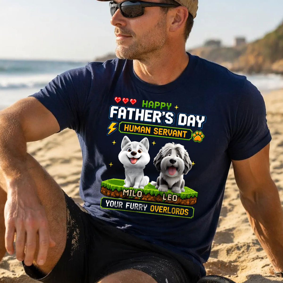 Owned & Operated By Paws- Custom Unisex T-shirt, Hoodie - Personalized Father's Day Birthday Gifts For Dog Lovers