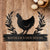 Custom Chicken Sign, Personalized Chicken Farm Sign, Metal Farm Sign, Custom Metal Chicken Coop Sign, Custom Name Hen House