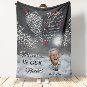 Until We Meet Again Christmas Family - Personalized Blanket - Christmas, Memorial Gift For Family