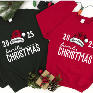 Personalized Family Christmas Sweatshirt, Custom Family Name Xmas Hoodie, Christmas Family Sweatshirt, Holiday Sweaters,Christmas Sweatshirt