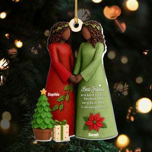 Best Friends Are Hard To Find - Personalized Acrylic Ornament - Christmas Gift For Bestie