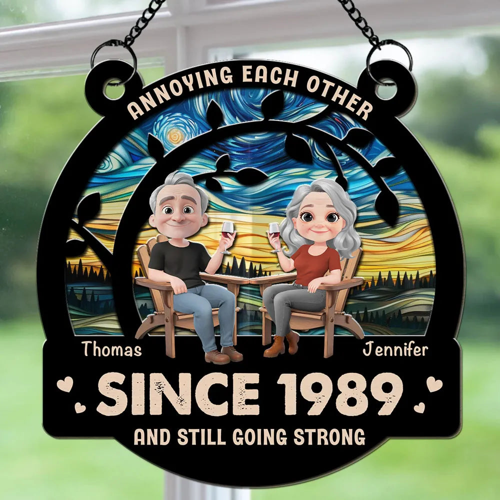 Love Still Going Strong - Personalized Suncatcher Ornament - Anniversary Gift For Couple, Valentine's Day Gift