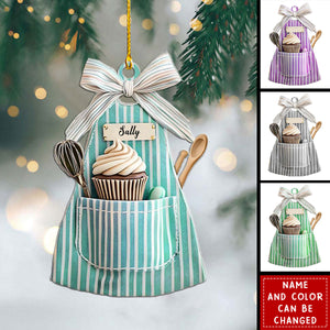 Love Baking Life - Personalized Acrylic Ornament - Christmas Gift For Bakers, Bakery Gift