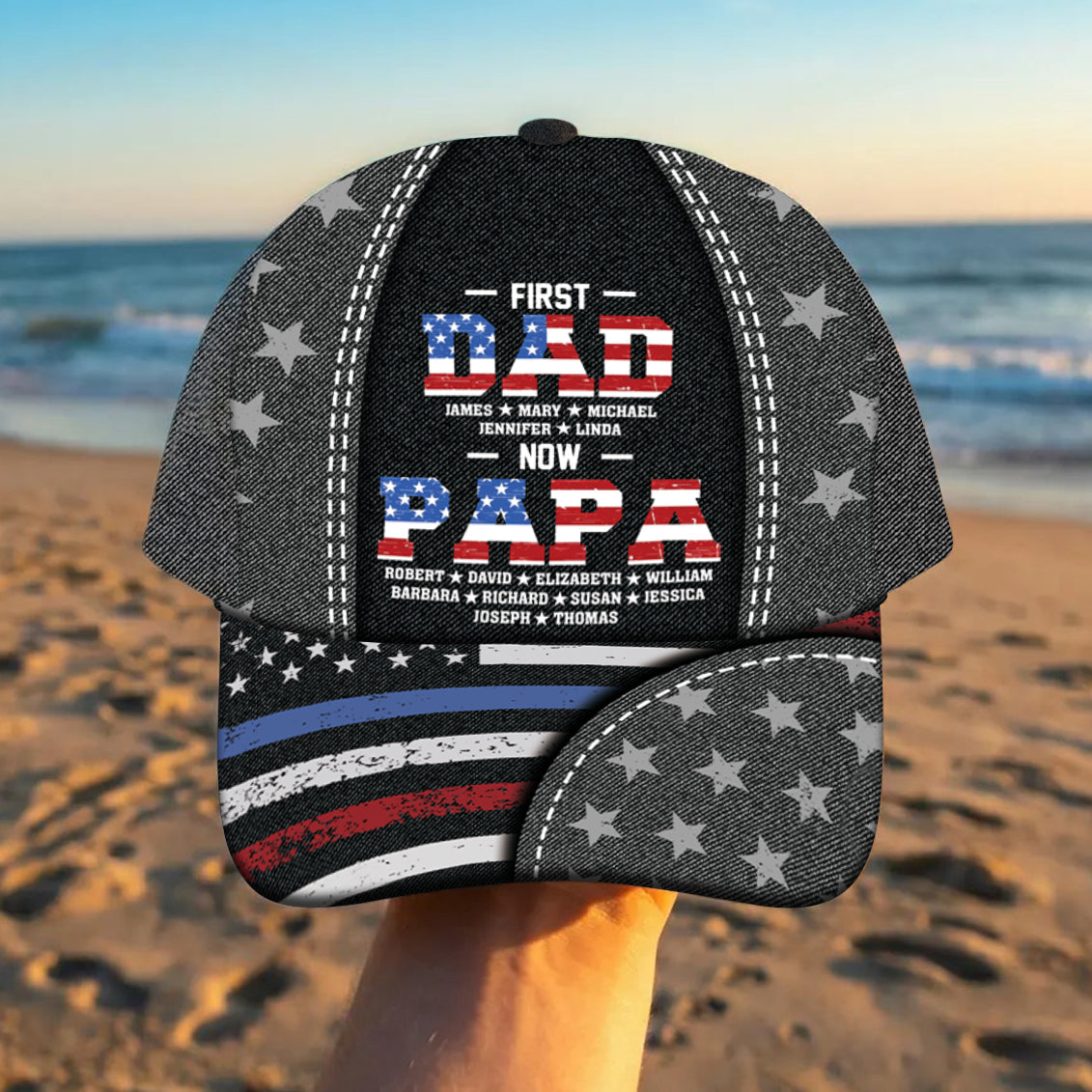 First Dad Now Papa - Personalized Custom Classic Cap 1_73b91621-390a-4db3-ab1f-f83bf72956c5.jpg