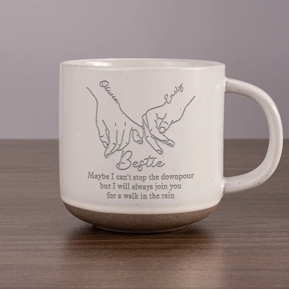Bestie I Will Always Join You - Personalized Pottery Mug - Gift For Besties, Sisters
