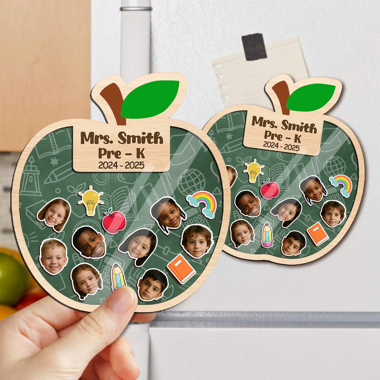Personalized Teacher Apple Magnet Custom Teacher Shaker Magnet, Teacher Locker Magnet Teacher Gift Teacher Appreciation Gift From Student