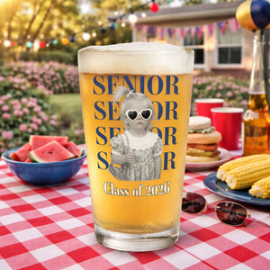 Senior 2026 Beer Glass, Class of 2026 Graduation Gift, Graduation Drinkware, Senior Night Cup