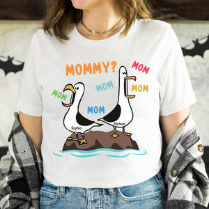 Seagull Mom Mom Mom Colorful - Personalized Shirt - Funny Mother's Day Gift For Mom