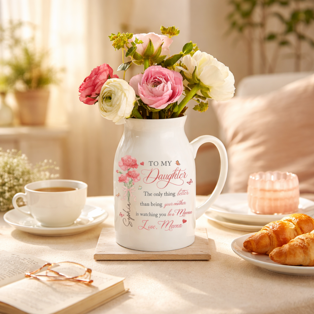 Personalized Mother's Day Flower Vase, The Only Thing Better Than Being Your Mother, New Mom Gift, Mother's Day Gift Mom, Gift for Daughter