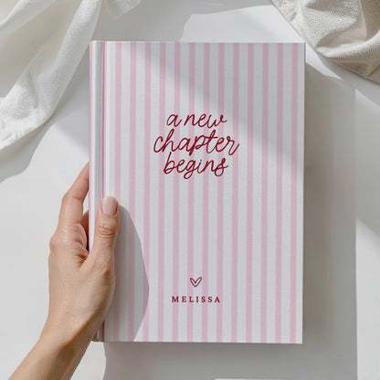 A New Chapter Begins Journal, Personalized Class of 2026 Graduation Gift, Gift For Daughter