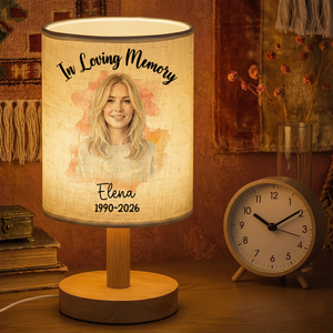 Custom Photo Realistic Watercolor Art Personalized Fabric Lamp