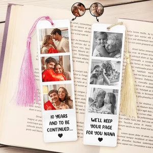 Custom 3 Photos Book Lovers - Personalized Acrylic Bookmark - Gift For Couple, Family, Bestie