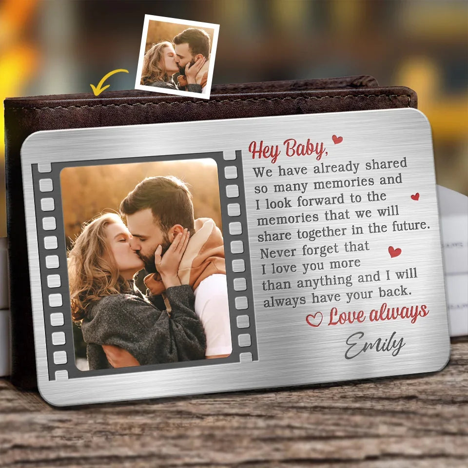 I Will Always Have You Back - Personalized Wallet Insert Card - Gift For Couple, Anniversary Gift, Valentine's Day Gift