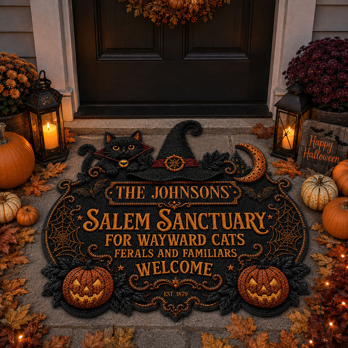 Salem Sanctuary For Wayward Cats Ferals - Personalized Custom Shaped Doormat