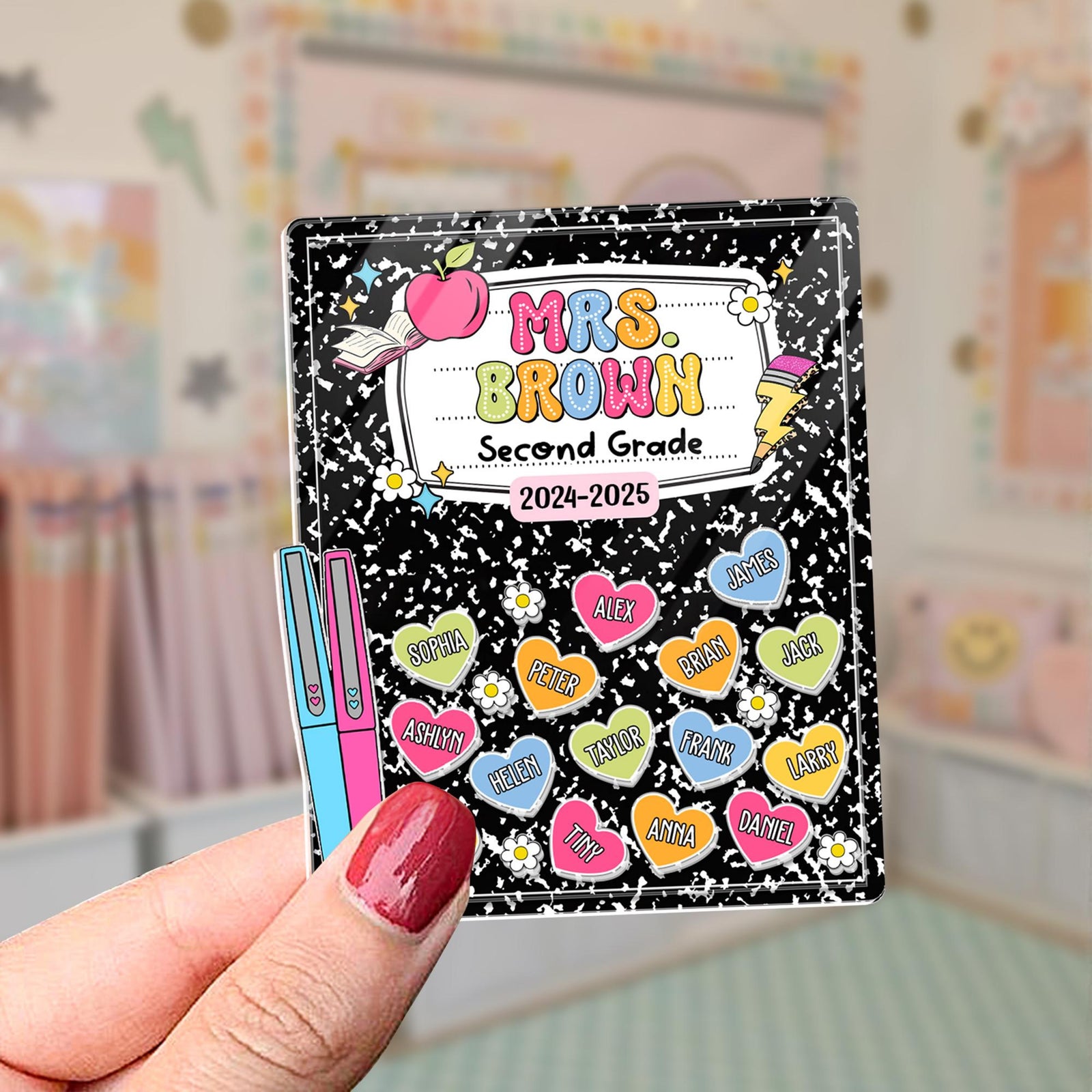 Teacher Appreciation Gifts, Custom Teacher Shaker Magnet, Teacher Gifts From Student, Thank You Gift For Teacher, Preschool Teacher Magnet