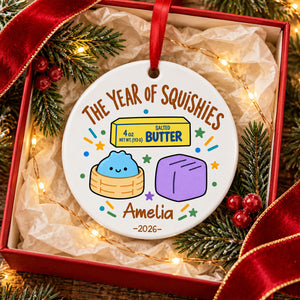 The Year of Squishies - Personalized Ceramic Ornament